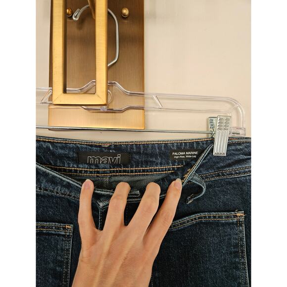 mavi Women's Dark Wash Paloma Marine Wide Leg Jeans Size 29 - Picture 8 of 16